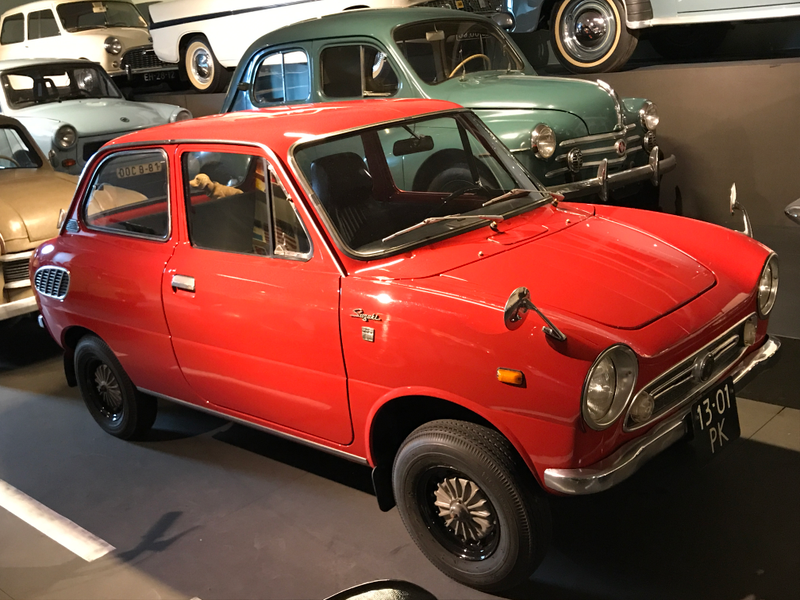 Suzuki Fronte 600, a kei car with a bigger motor sold in small numbers in Europe.